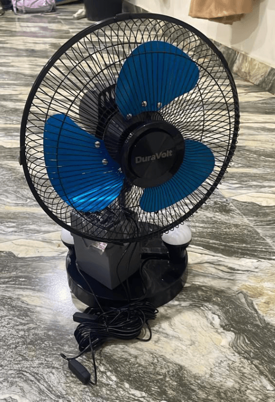 Dual 12V Rechargeable Fan